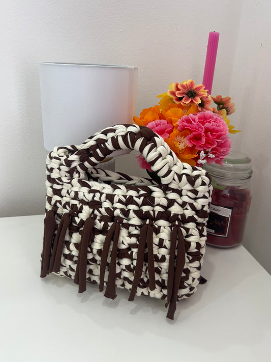 Mini tassel tote bag