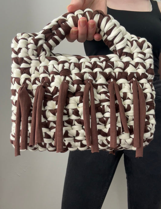 Mini tassel tote bag